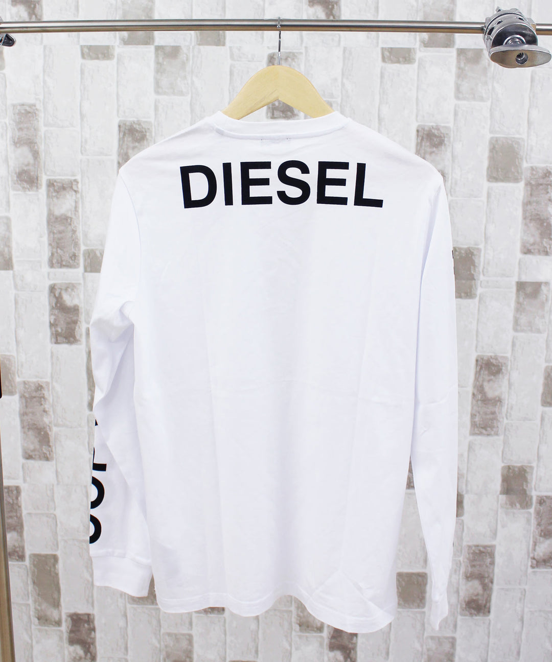 DIESEL ディーゼル ロゴプリント Tシャツ カットソー 長袖 T DIESEL ディーゼル ロゴプリント Tシャツ カットソー 長袖 T
