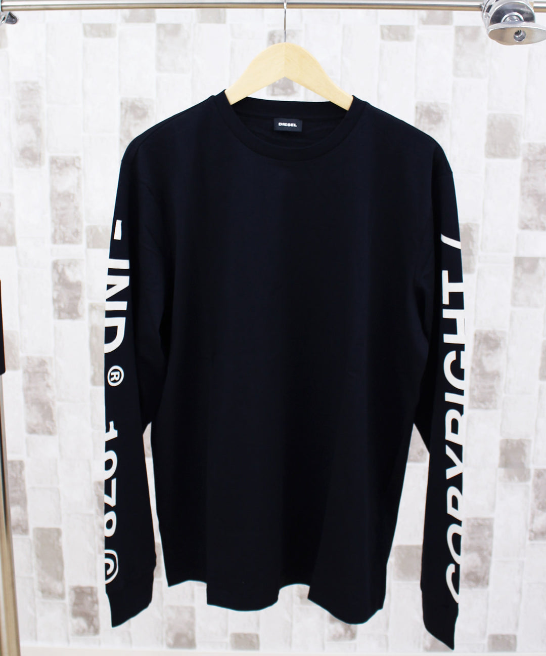 DIESEL ディーゼル ロゴプリント Tシャツ カットソー 長袖 T