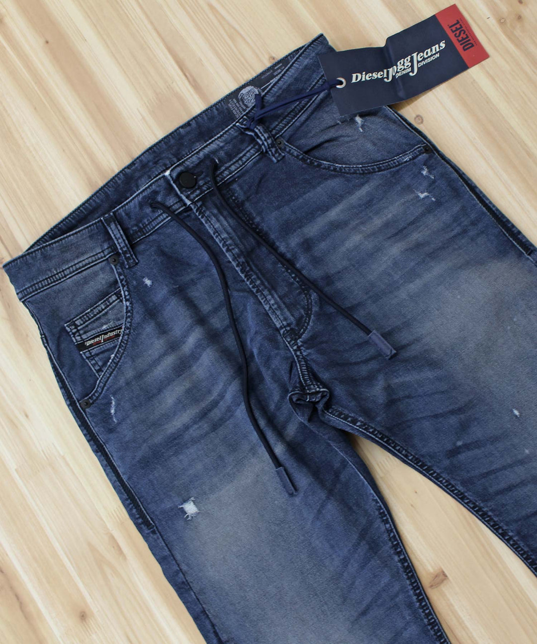 DIESEL ディーゼル JOGG JEANS ジョグジーンズ メンズ キャロットテーパード ダメージ加工 ストレッチ ジョグデニム スウェ –  TopIsm