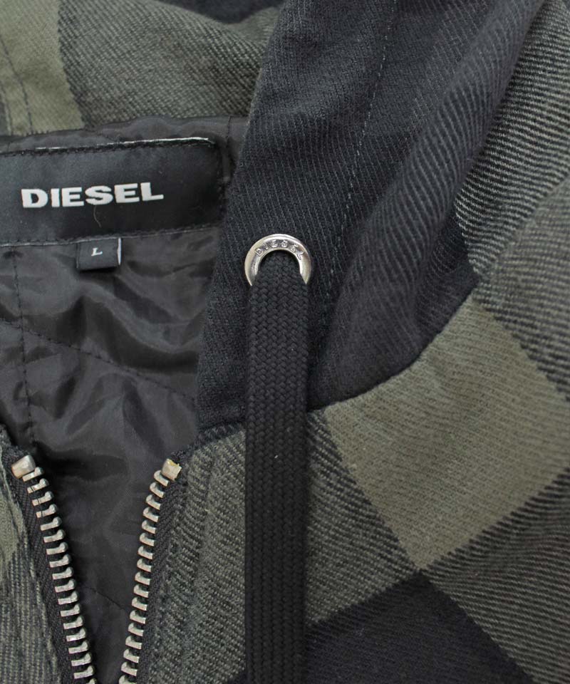 DIESEL ディーゼル メンズ ジャケット フーデッドジャケット チェック