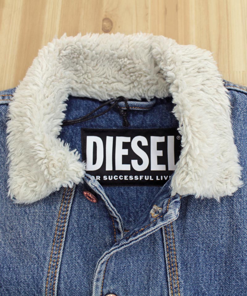 DIESEL ディーゼル メンズ ジャケット デニムジャケット ボアジャケット 裏ボア ヴィンテージUSED加工 Gジャン D-RESKY –  TopIsm