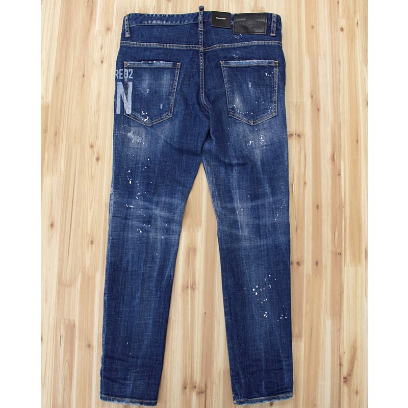 DSQUARED2 ディースクエアード DSQ2 Iconペイントボタンフライデニムパンツ SKATER JEANS – TopIsm