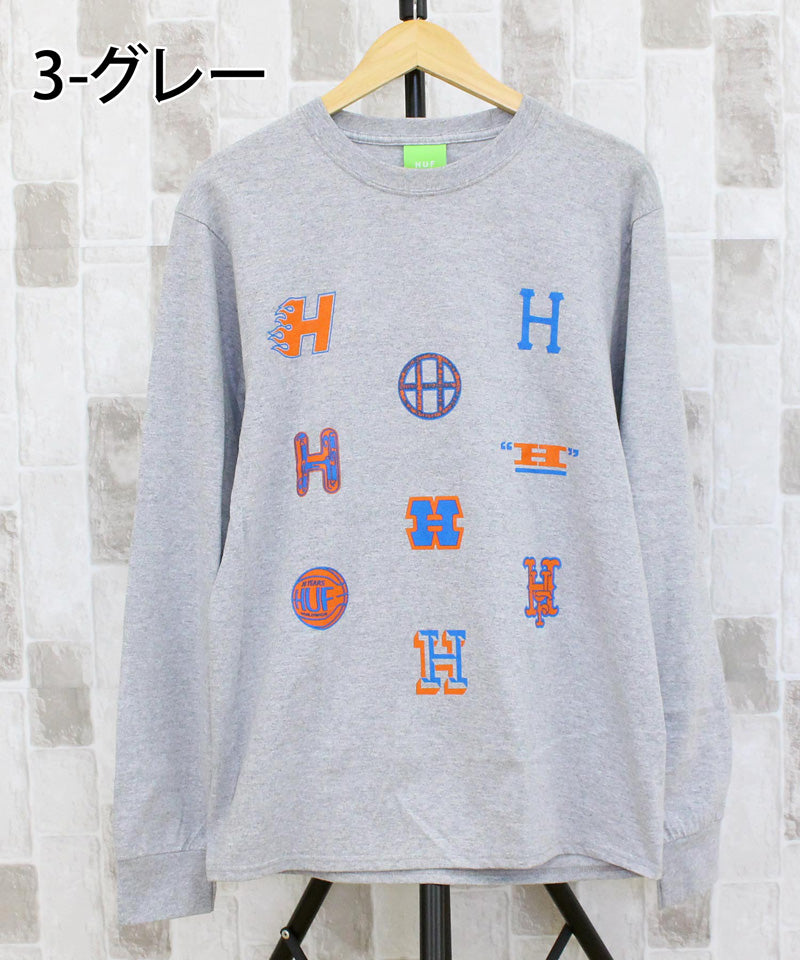 HUF Allstar Team オールスターチーム ロンT 長袖Tシャツ HUF ハフ オールスターチーム アートワークロゴロングスリーブT
