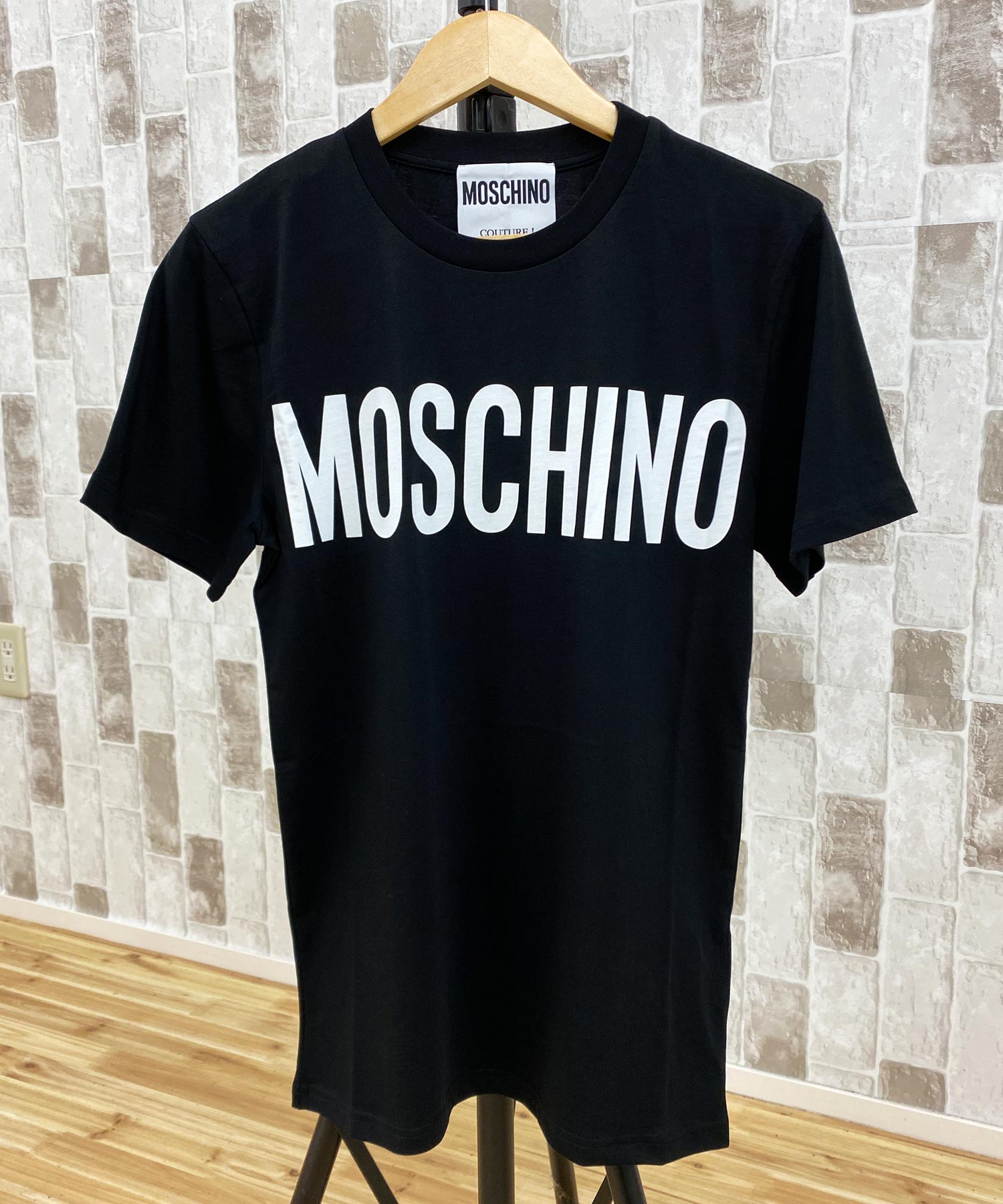 コットン100％□44/ MOSCHINO COUTURE! モスキーノ ラバーロゴ Tシャツ