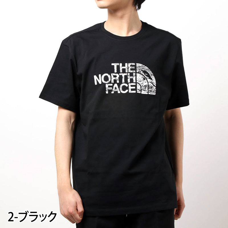 ノースフェイス メンズ ウッド ハーフドーム 半袖Tシャツ THE NORTH FACE ノースフェイス ウッド ハーフドーム 半袖T