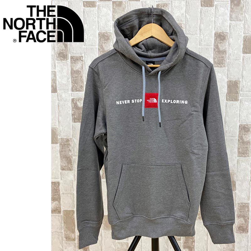 THE NORTH FACE ザ ノースフェイス BOXロゴワッペン刺繍スウェットプルオーバーパーカー M RED'S P/O HDY