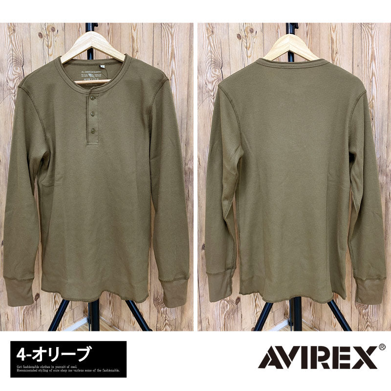 AVIREX アビレックス ロングTシャツ メンズ 長袖 サーマル