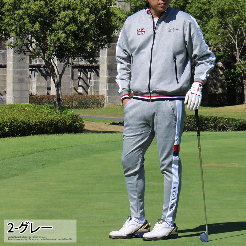 GOLFINO セットアップ GIORNO SEVEN ジョルノセブン ロゴ刺繍 セットアップ 上下セット