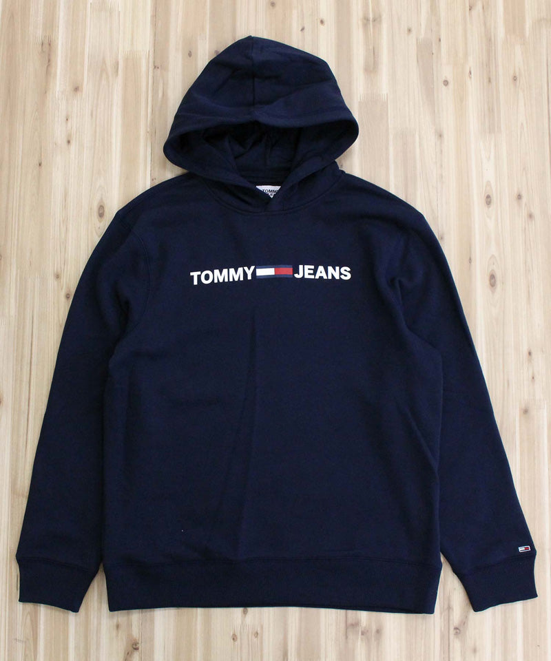 TOMMY JEANS トミージーンズ フロントロゴ 裏起毛 スウェットパーカー