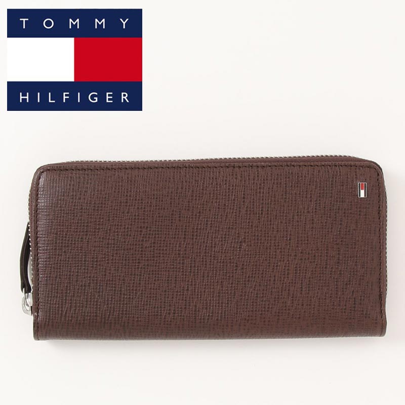 TOMMY HILFIGER トミー ヒルフィガー フラッグワンポイントレザーラウンドファスナーロングウォレット – TopIsm