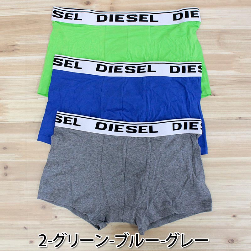 DIESEL ディーゼル 3P 3枚セット ボクサーパンツ トランクス 下着 アンダーウェア 00CKY3 RQARZ – TopIsm