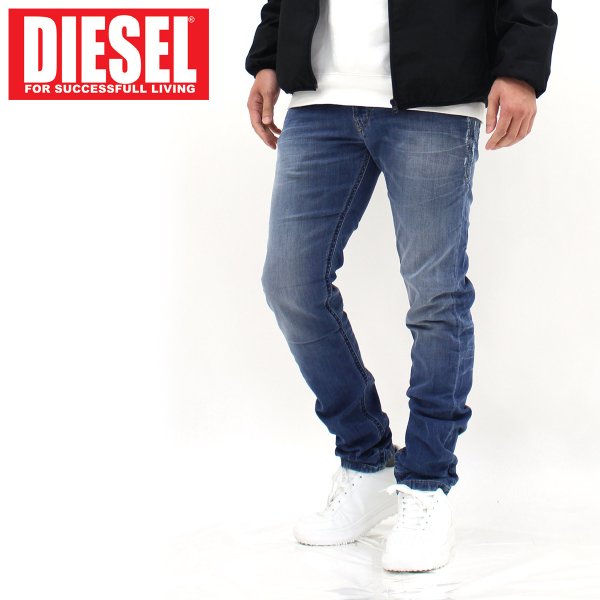 DIESEL JOGG JEANS スリム サイドダメージ ジョグデニム THOMMER CB-NE – TopIsm