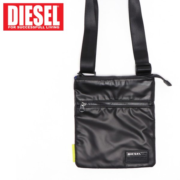 【希少】DIESEL ディーゼル ショルダーバッグ クロスボディ ポーチ DIESEL ディーゼル ボディバッグ ロゴタグ ポーチ ショルダーバッグ F