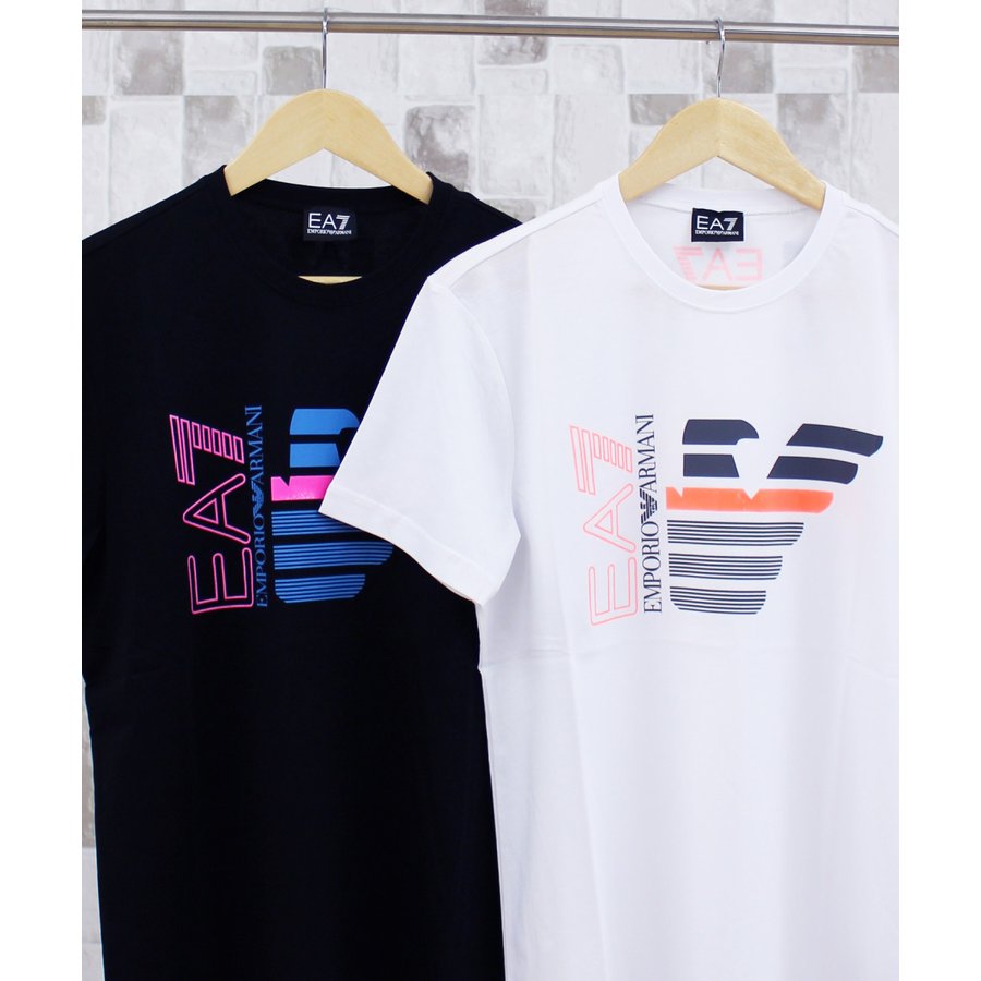 エンポリオ アルマーニ EA7 ストレッチコットン ロゴ Tシャツ エンポリオ アルマーニ EA7 コットン ロゴ 長袖Tシャツ ロンT