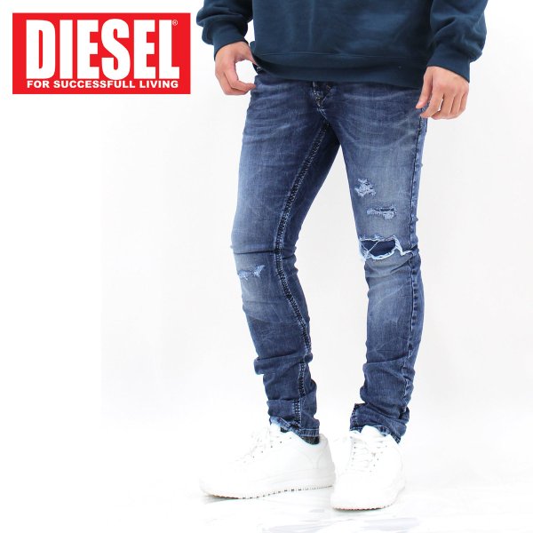 DIESEL ディーゼル JOGG JEANS ストレッチ ダメージ ジョグデニムパンツ THAVAR – TopIsm