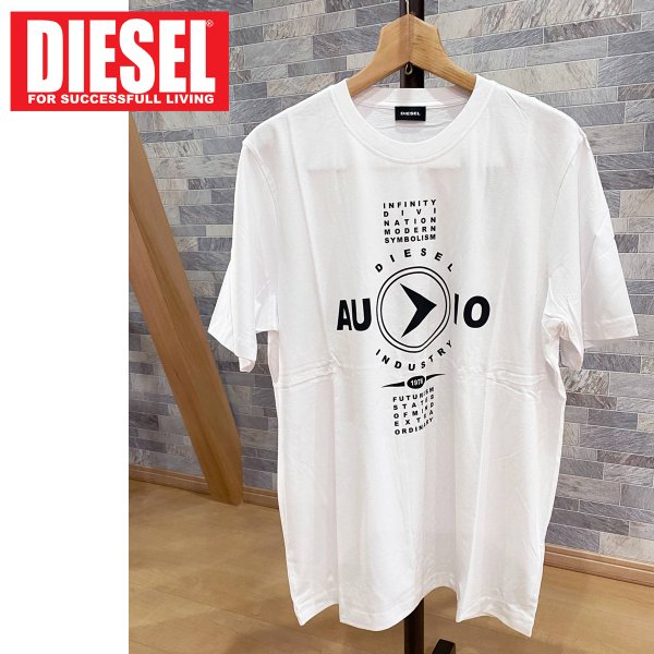 DIESEL ディーゼル ロゴプリント クルーネック 半袖Tシャツ T-JUST-Y2 – TopIsm