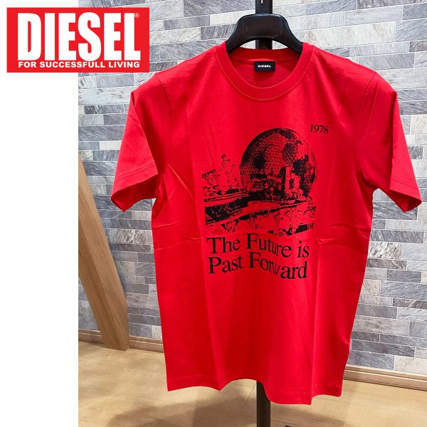DIESEL ディーゼル グラフィックプリント クルーネック 半袖T
