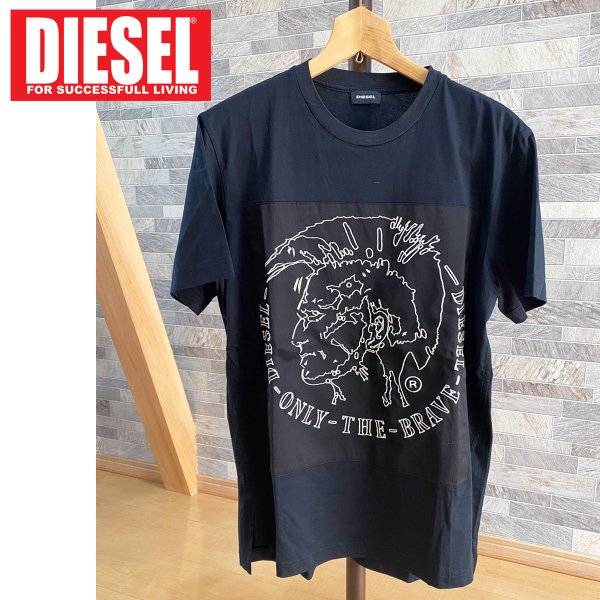DIESEL ディーゼル ブレイブマン プリント クルーネック 半袖T